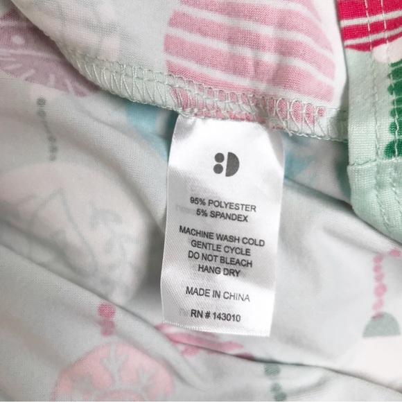 DOT DOT SMILE Girls Christmas Holiday Print Empire Dress Size‎ 7 Mint Green New - Picture 7 of 7